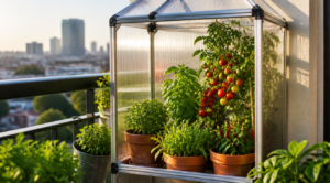 Sere mici pentru balcon: cum cultivi legume la bloc