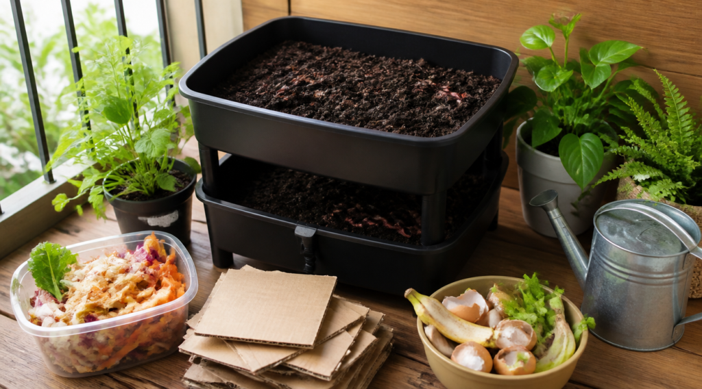 Vermicompost acasă: ghid complet pentru compost cu viermi