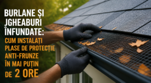 Burlane și jgheaburi înfundate: Cum instalezi plase de protecție anti-frunze în mai puțin de 2 ore