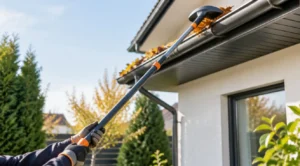 Curățare jgheaburi fără scară: 5 metode sigure, de la sol, cu unelte simple